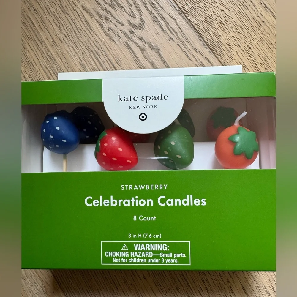 kate spade x Target Strawberry Celebration Candles - Multicolor
